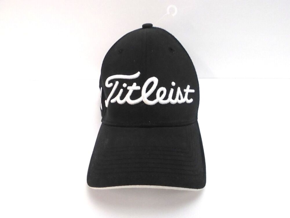 Titleist Footjoy Pro V1 Golf Baseball Hat Logo Strap back Black